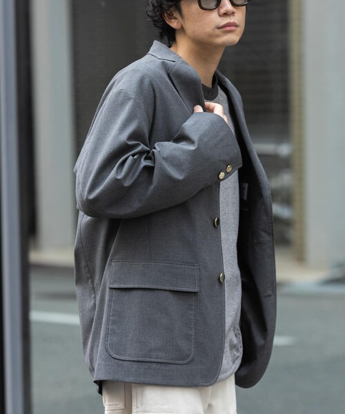 URBAN RESEARCH DOORS(アーバンリサーチドアーズ)の「FORK&SPOON キャリーマンテーラードジャケット(テーラードジャケット・メンズ・NAVY/CHARCOAL・4/5)」の12枚目の写真