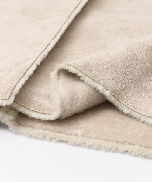 SENSE OF PLACE by URBAN RESEARCH（センスオブプレイスバイアーバンリサーチ）の「フーデッドムートンコート（ムートンコート・レディース・NAVY/GREIGE・FREE）」の13枚目の写真