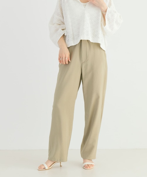 URBAN RESEARCH(アーバンリサーチ)の「ポプリンイージーパンツ(その他パンツ・レディース・BEIGE/BLUEGRAY・36/38)」の2枚目の写真