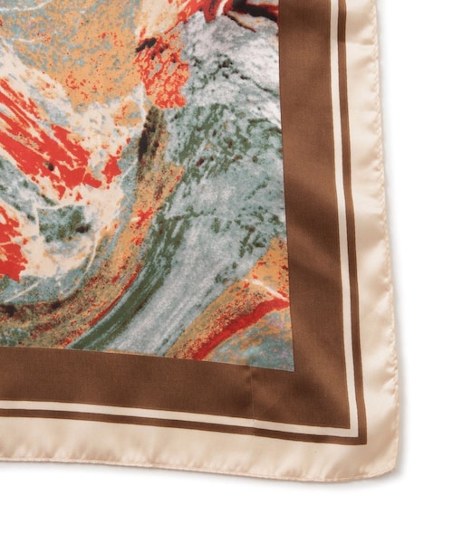 VIS（ビス）の「アソート柄スカーフ 90cm（バンダナ/スカーフ・レディース・ベージュ系/ネイビー系・F）」の16枚目の写真