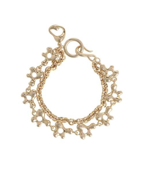 EMODA（エモダ）の「フラワーチェーンブレスレット（ブレスレット・レディース・シルバー/ゴールド・F）」の7枚目の写真