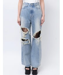 EMODA | ボールドリップドルーズジーンズ(デニムパンツ)