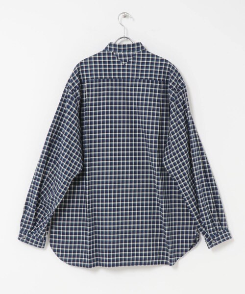 EKAL（エカル）の「WHITE MOUNTAINEERING　GUSSET SLEEVE ELT PKT SHIRTS（シャツ/ブラウス・メンズ・NAVY/BROWN・2/3）」の9枚目の写真