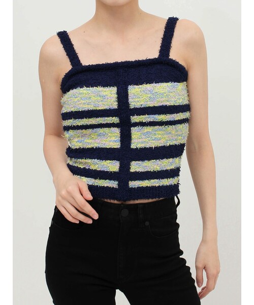 MURUA（ムルーア）の「ボーダーキャミ（キャミソール・レディース・レッド/ネイビー・F）」の8枚目の写真