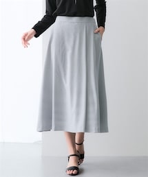 nissen | 【レディーススーツ】セットアップ対応ロングフレアスカート（上下別売・吸汗速乾ストレッチコードレーンシリーズ）<大きいサイズ有>(フォーマルスーツ/小物)