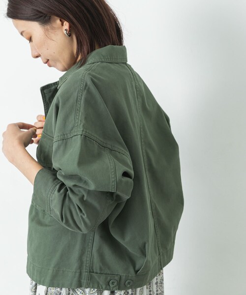 URBAN RESEARCH Sonny Label（アーバンリサーチサニーレーベル）の「ミリタリーショートジャケット（ミリタリージャケット・レディース・KHAKI/BEIGE・FREE）」の11枚目の写真