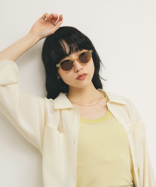 KBF（ケイビーエフ）の「ボストンフレームサングラス（メガネ・レディース・BLUE GRAY/GREEN/BROWN・one）」の18枚目の写真