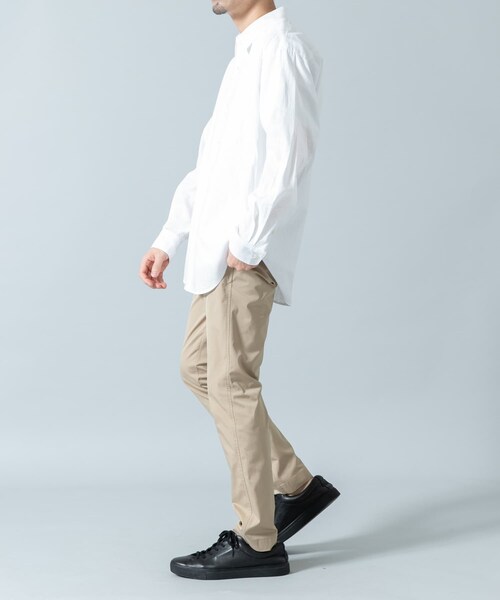 URBAN RESEARCH ROSSO（アーバンリサーチロッソ）の「『WEB限定』『XLサイズあり』リラックスコットンリネンレギュラーカラー長袖シャツ（シャツ/ブラウス・メンズ・BLU STRIPE/WHITE/NAVY/BEIGE/BLUE/BEG STRIPE・S/M/L/XL）」の20枚目の写真