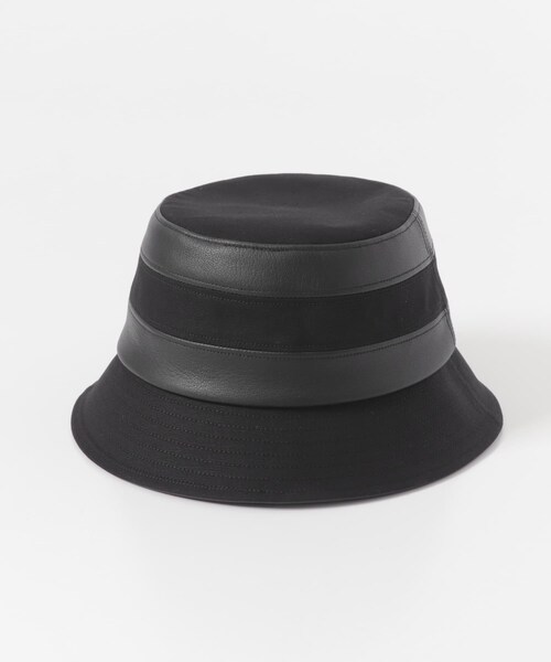 URBAN RESEARCH（アーバンリサーチ）の「KIJIMA TAKAYUKI　DUCK&GOATSKIN BUCKET HAT（ハット・メンズ・BLACK・2）」の4枚目の写真