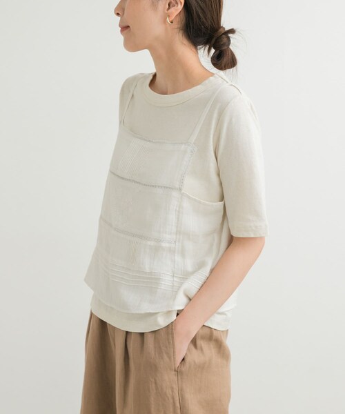 URBAN RESEARCH DOORS（アーバンリサーチドアーズ）の「『別注』olu’ment×DOORS　コットンモス刺繍キャミソール（キャミソール・レディース・IVORY・one）」の13枚目の写真