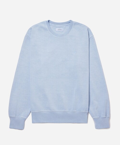 Saturdays NYC(サタデーズ ニューヨークシティ )の「Bowery Snyc Pigment Dyed Crew(スウェット・メンズ・ブラック/サックス・L/M/S/XL/XS)」の11枚目の写真