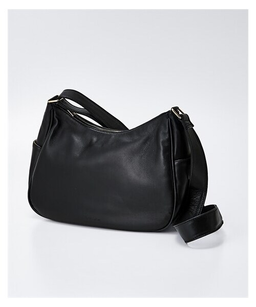 nissen（ニッセン）の「10ポケット本革ハーフムーンショルダーバッグ