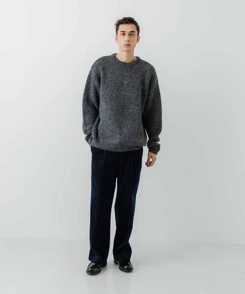 URBAN RESEARCH（アーバンリサーチ）の「W face Knit Pullover（ニット/セーター・メンズ・BLUE/CHARCOAL/BROWN/BLACK・M/L）」の16枚目の写真