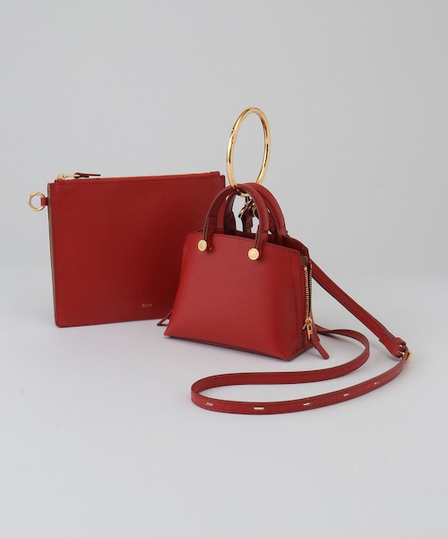 ROPE'（ロペ）の「【E'POR】Y BAG Nano【超軽量】（ショルダーバッグ・レディース・ブラック系/ベージュ系/レッド/ワイン/シルバー・F）」の3枚目の写真