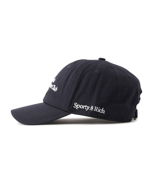 ADAM ET ROPE'(アダムエロペ)の「【Sporty&Rich(スポーティー アンド リッチ)】Modern Hat(キャップ・レディース・ホワイト/ネイビー・F)」の4枚目の写真