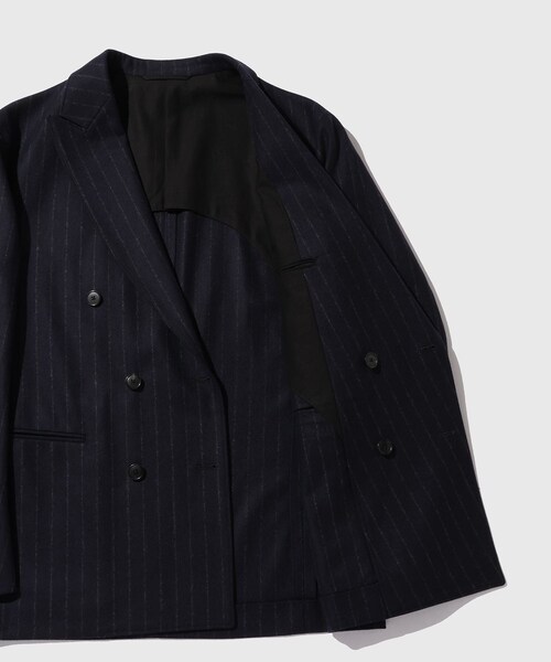 ADAM ET ROPE'（アダムエロペ）の「【HEUGN/ユーゲン】Adam Wide Stripe 6B（テーラードジャケット・メンズ・ネイビー・1/2/3/4）」の16枚目の写真