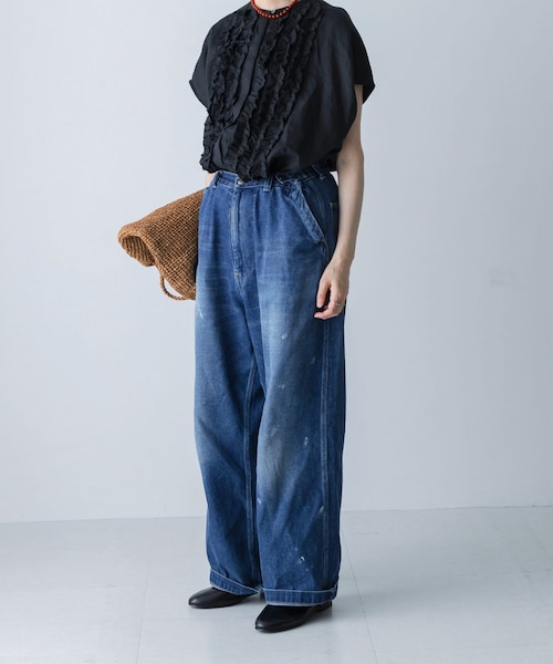 かぐれ（カグレ）の「ordinary fits　BELL PANTS（デニムパンツ・レディース・USED・28/30）」の2枚目の写真