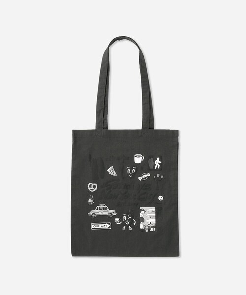 Saturdays NYC(サタデーズ ニューヨークシティ )の「Chocomoo x Saturdays NYC Tote Bag(トートバッグ・レディース・ブラック/キナリ/ワイン・F)」の3枚目の写真