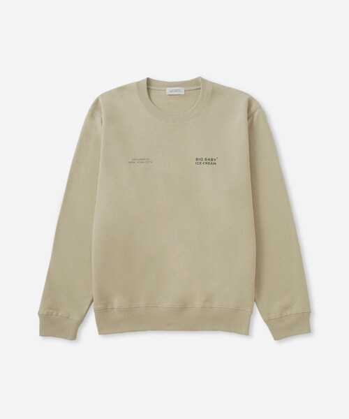 Saturdays NYC(サタデーズ ニューヨークシティ )の「BIG BABY ICE CREAM x Saturdays NYC ICE Sweatshirt(スウェット・レディース・チャコール/ベージュ・L/M/S/XL)」の11枚目の写真