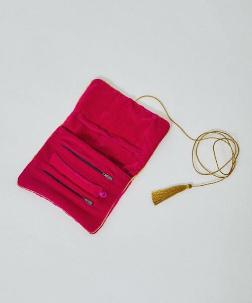 ADAM ET ROPE'（アダムエロペ）の「【J'aDoRe・店舗限定】【GIGI（ジジ）】Original jewelry pouch（ポーチ・レディース・ブラック/グリーン/ピンク・F）」の18枚目の写真