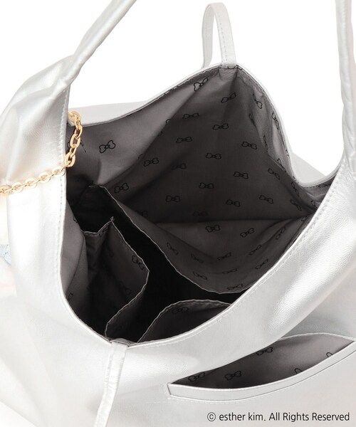ROPE' PICNIC(ロペピクニック)の「【Esther Bunny Little meets ROPE' PICNIC】チャーム付きバッグ(トートバッグ・レディース・ブラック/シルバー・F)」の19枚目の写真