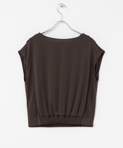 URBAN RESEARCH ROSSO（アーバンリサーチロッソ）の「トリアセ混ドレープネックカットソー（Tシャツ/カットソー・レディース・OFF WHITE/BROWN・Free）」の17枚目の写真