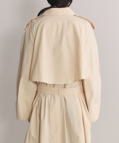 ADAM ET ROPE'（アダムエロペ）の「【EMOELLE】タスランナイロントレンチコート（トレンチコート・レディース・グレー/キナリ・36/38）」の18枚目の写真