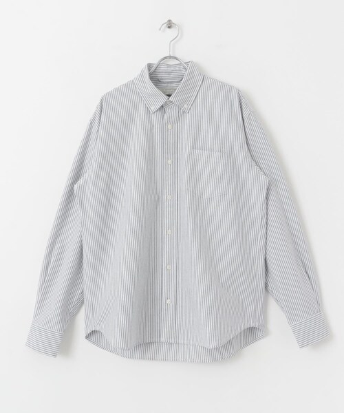 URBAN RESEARCH Sonny Label（アーバンリサーチサニーレーベル）の「抗菌オックスボタンダウン長袖シャツ（シャツ/ブラウス・メンズ・ホワイト/ネイビー/オフストライプ/ギンガムチェック/サックス/グレー・S/M/L/XL）」の22枚目の写真