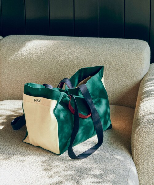 SENSE OF PLACE by URBAN RESEARCH(センスオブプレイスバイアーバンリサーチ)の「HAY Weekend Bag S(トートバッグ・メンズ・BrownMulti/DGRMulti/Ebluemulti・One)」の8枚目の写真