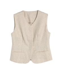 SLUB YARN COMPACT GILET