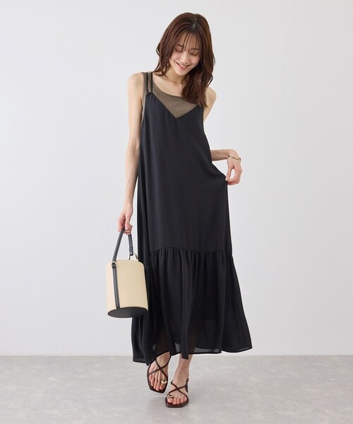 ROPE' PICNIC(ロペピクニック)の「ラメテレコタンクトップ(タンクトップ・レディース・ブラック/ホワイト/ブラウン・38)」の11枚目の写真