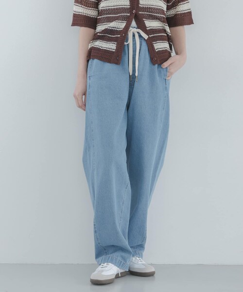 URBAN RESEARCH Sonny Label（アーバンリサーチサニーレーベル）の「イージーカーブデニムパンツ（デニムパンツ・レディース・インディゴ/L.インディゴ・36/38）」の8枚目の写真