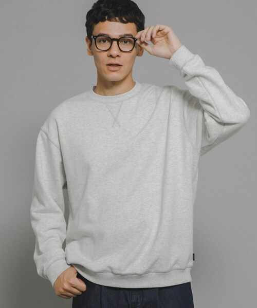 URBAN RESEARCH Sonny Label（アーバンリサーチサニーレーベル）の「ヘビーウェイトコットンベーシックスウェット（スウェット・メンズ・ライトグレー/ブラック/杢グレー/ネイビー/チャコール・M/L/XL）」の6枚目の写真