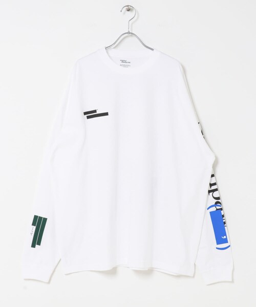 URBAN RESEARCH（アーバンリサーチ）の「UNTRACE　グラフィック tee L/S 1（Tシャツ/カットソー・メンズ・WHITE/BLACK・1/2）」の4枚目の写真