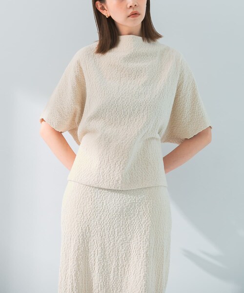 URBAN RESEARCH ROSSO（アーバンリサーチロッソ）の「le　CORDUROY TIE BLOUSE（シャツ/ブラウス・レディース・IVORY/BROWN・FREE）」の4枚目の写真
