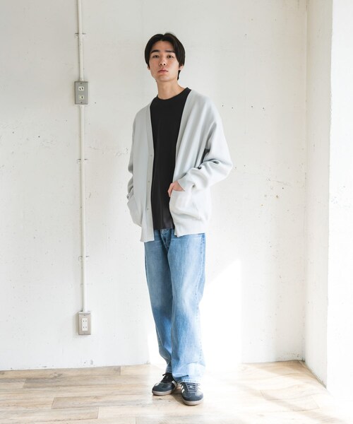 URBAN RESEARCH DOORS（アーバンリサーチドアーズ）の「『UR TECH Renew Knit』Vネックカーディガン（カーディガン/ボレロ・メンズ・GRAY/CHARCOAL/LIGHTBROWN・M/L）」の22枚目の写真