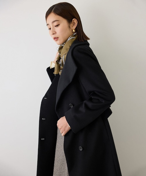 ROPE'(ロペ)の「プレミアムカシミヤロングコート【一部J'aDoRe限定カラー】/マルチWAY・逸品・26AW(ステンカラーコート・レディース・ブラック/グレー/オフホワイト/ダークブラウン/キャメル・34/36/38/40)」の22枚目の写真
