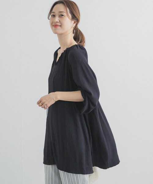 URBAN RESEARCH DOORS(アーバンリサーチドアーズ)の「カフタンチュニック(その他トップス・レディース・NATURAL/BLACK・Free)」の16枚目の写真
