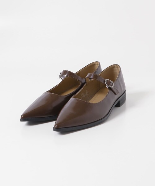 URBAN RESEARCH ROSSO（アーバンリサーチロッソ）の「MOHI　ストラップフラットシューズ（パンプス・レディース・MARRON/OFFWHITE・36/37/38）」の10枚目の写真
