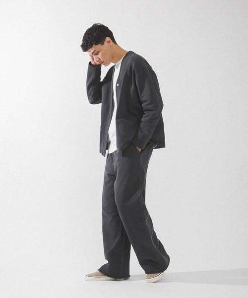 URBAN RESEARCH Sonny Label（アーバンリサーチサニーレーベル）の「スウェットVネックカーディガン（スウェット・メンズ・チャコール/ネイビー・M/L）」の10枚目の写真