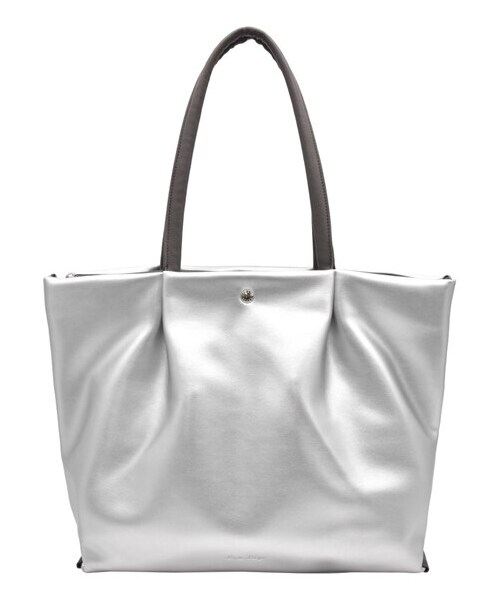 nissen（ニッセン）の「Legato Largo（レガートラルゴ）肩楽ＰＵ ＰＣ収納トートバック（トートバッグ・メンズ・ブラック/ブルー/グレーベージュ/アイボリー/シルバー・Y）」の5枚目の写真