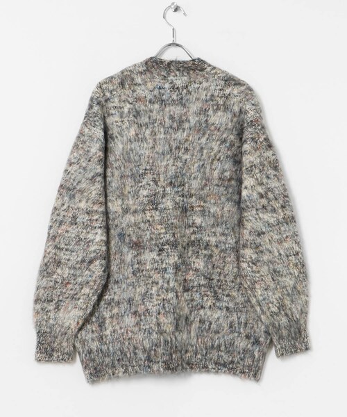 THE GOODLAND MARKET（ザグッドランドマーケット）の「米富繊維　KOUHEN SHAGGY DOG CARDIGAN-1（カーディガン/ボレロ・レディース・12GRAY/44BROWN・FREE）」の7枚目の写真