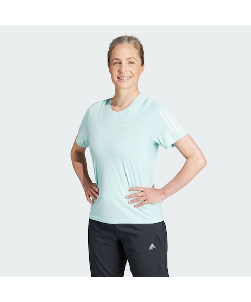 adidas（アディダス）の「オウン ザ ラン 半袖Tシャツ（トップス・レディース・ブラック/ホワイト/パープル/グリーン/セミフラッシュアクア・J/S/S/J/M/J/L/J/XL/J/2XL/M/L/XL/2XL/3XL/J/3XL/XS/5XL/J/XS）」の15枚目の写真