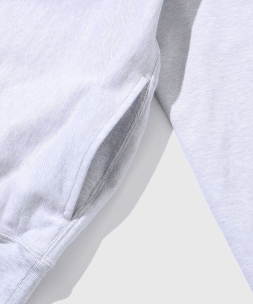 ADAM ET ROPE'(アダムエロペ)の「【blurhmsROOTSTOCK/ブラームスルーツストック】Thin-Sweat Harf-Zip P/O(スウェット・メンズ・ライトグレー/ネイビー・2/3/4)」の13枚目の写真