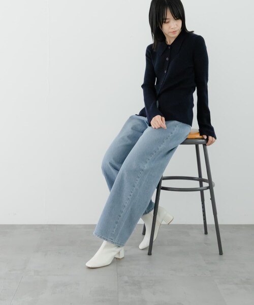 URBAN RESEARCH（アーバンリサーチ）の「『MADE IN JAPAN』スクエアトゥブーツ（ブーツ・レディース・IVORY/BLACK/BROWN・36/37/38）」の11枚目の写真