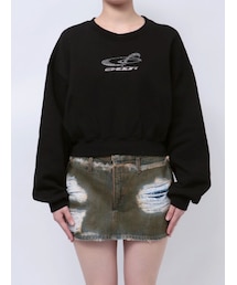 EMODA | STONE LOGO SHORT SWEAT(Tシャツ/カットソー)