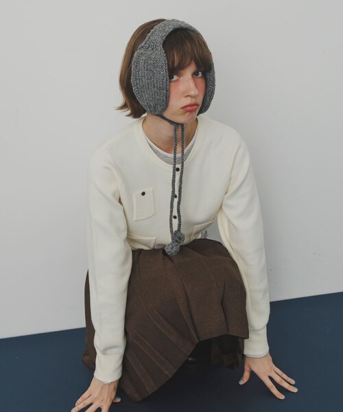SMELLY（スメリー）の「ニットイヤーマフ（イヤーマフ・レディース・IVO/GRY/MOC・-）」の15枚目の写真