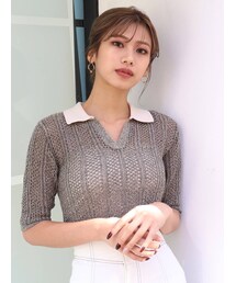 MURUA | メッシュニットポロ(ポロシャツ)