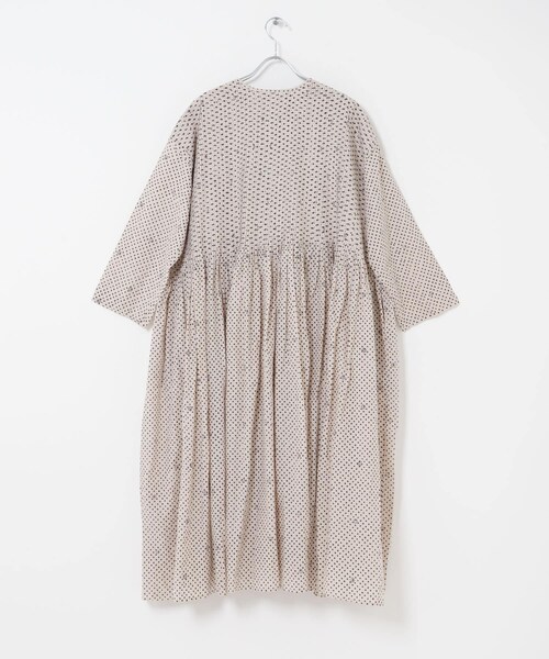 かぐれ（カグレ）の「maison de soil　BLOCK PRINT SHIRTS DRESS（ワンピース・レディース・LT BEIGE・2）」の18枚目の写真