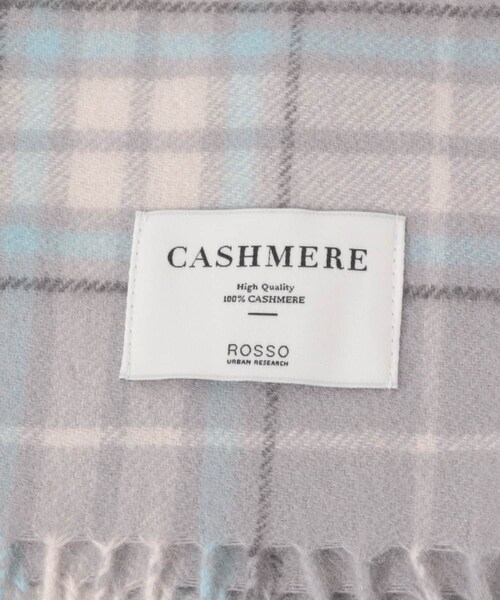 URBAN RESEARCH ROSSO（アーバンリサーチロッソ）の「カシミヤチェックマフラー（マフラー・レディース・BEIGE/MINT/NAVY・FREE）」の8枚目の写真